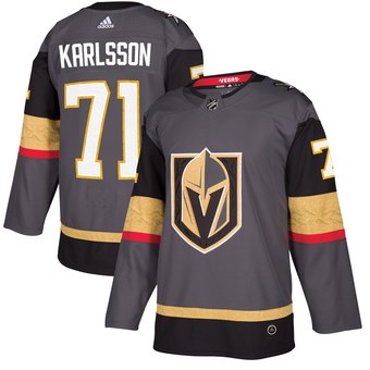 Youth Vegas Golden Knights #71 William Karlsson Grey Stitched Jersey